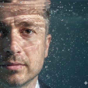 Yüzünüzün yarısının suya batmış hali